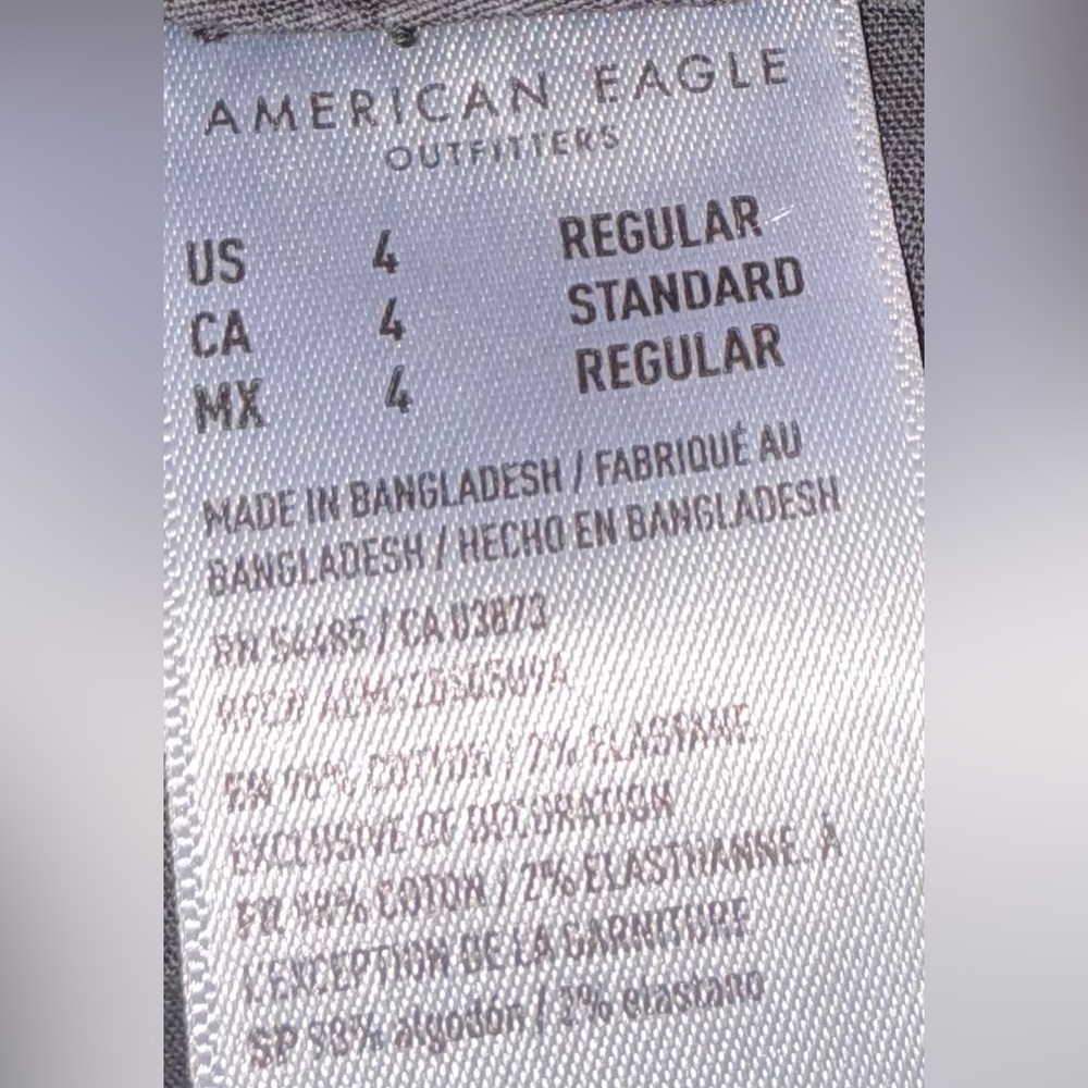 American Eagle Stretch Black Faded Cargo Pants - Picture 6 of 6